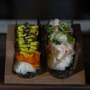 sushi, sashimi, sushi and sashimi, food