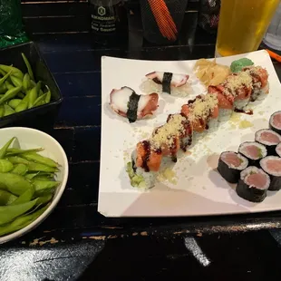 Overcooked edamame. Dry ginger. Average fish. Horrible service. Probably not returning.