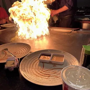 interior, sushi and sashimi