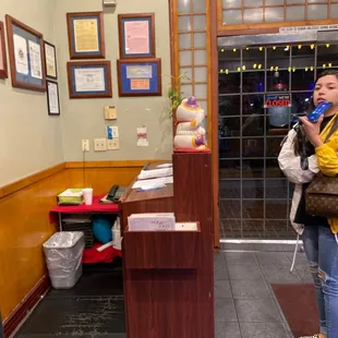 No attendant at the front , they sent the attendant to clean tables so no one was there to greet the incoming customers