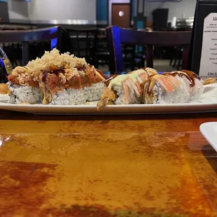 Monster sushi was no joke! This is compared to the Ft Worth. Very good. Will be back