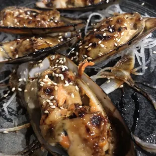 Baked Green Mussel = soooo good