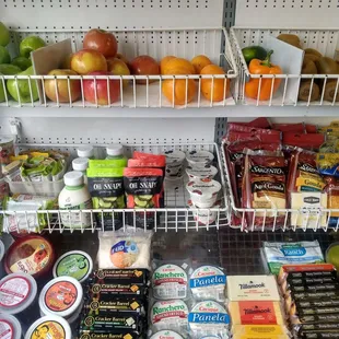 a variety of food items