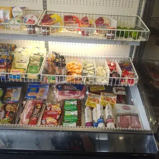 a display of food