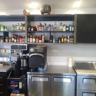 a stainless steel kitchen