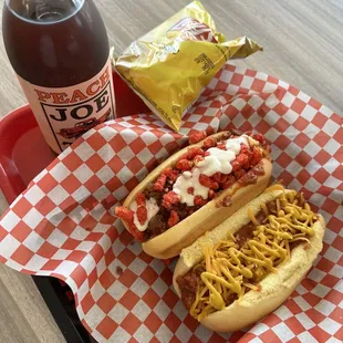 Astros and classic chili cheese dog