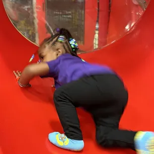 My gbaby in her Wacky Tacky Socks