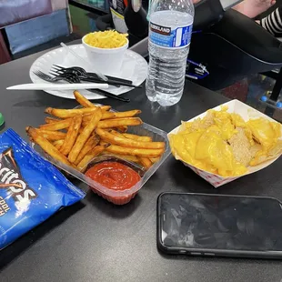 Fries and nachos