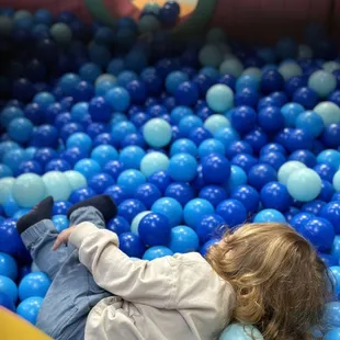 Small ball pit for toddlers.