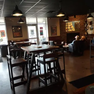 lounge-ish seating area in the corner