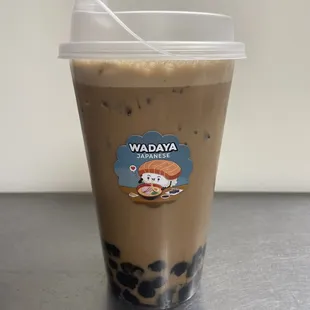 Classic Bubble Milk Tea with Tapioca Pearls