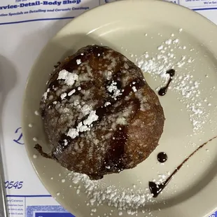 Cream cheese filled donut