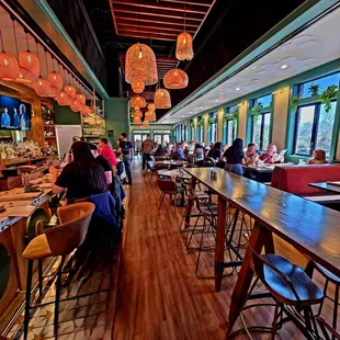 Coming into the restaurant