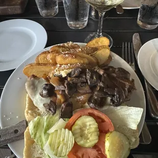 Strip steak sandwich