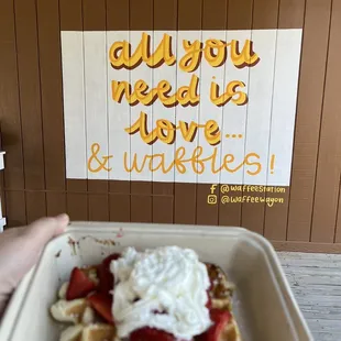 Strawberries &amp; Cream Waffle