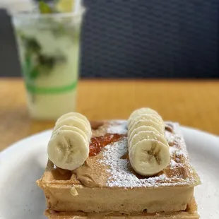 Peanut Butter Banana Waffle