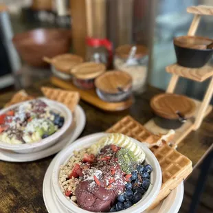 Acai Bowl loaded up with toppings!