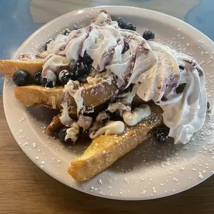 Blueberry cream cheese French toast