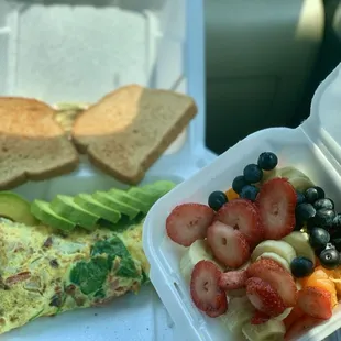 Bacon Avocado Omelette