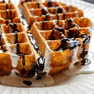 food, waffles