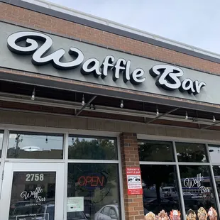Waffle bar entrance.