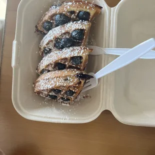 Blueberry Belgium waffles