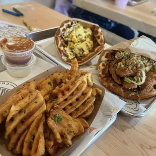 Waffle fries