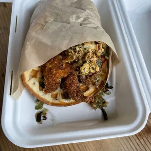 Chicken &amp; Waffles Sandwich