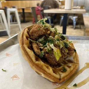 Chicken &amp; Waffles Sandwich