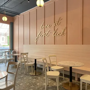 the interior of a coffee shop