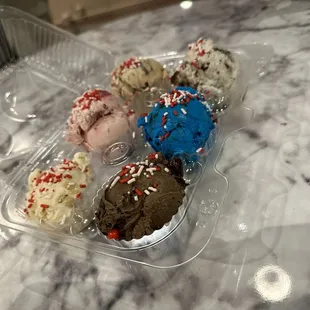 Six Scoops of Ice Cream