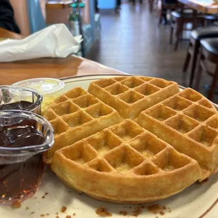 food, waffles