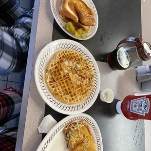 Pecan Waffle hash browns