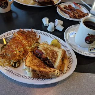 While the company I had was garbage. The food was greatness! Jalapeños in the hash, crispy bacon and well toasted bread