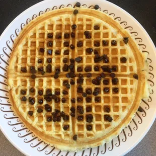 Chocolate chip waffle