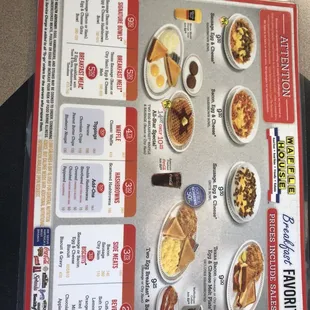 Menu side two
