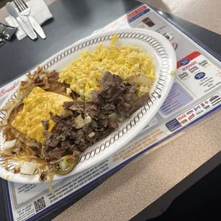 Cheesesteak &amp; cheese eggs