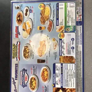 breakfast menu