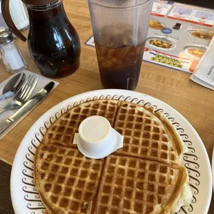My waffle n a coke. A staple drink for me. Lol