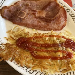 Regular Hashbrowns &amp; Country Ham.