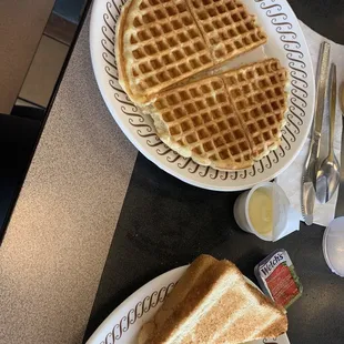 waffles, food