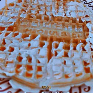waffles, food