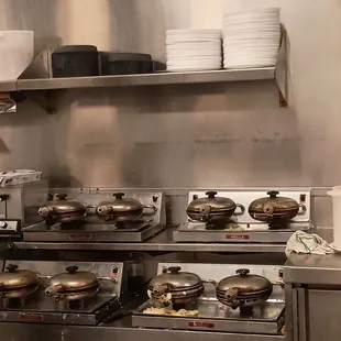 Waffles waiting to be flipped