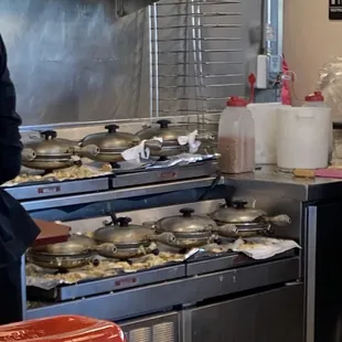 They don't clean up their mess. Instead they work around it . That's unsanitary