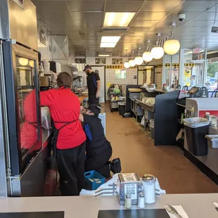 Staff hard at work...