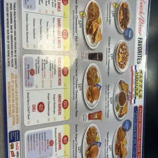 Lunch and Dinner menu