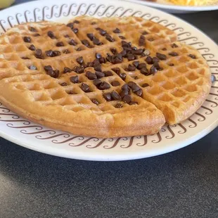 Chocolate chip waffle
