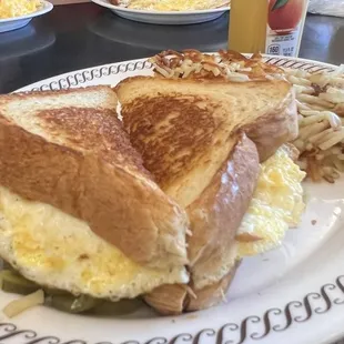 Texas Bacon Egg and Cheese Texas Melt