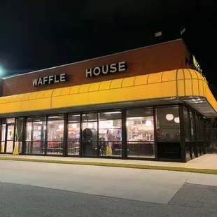 Outside (lots of parking)