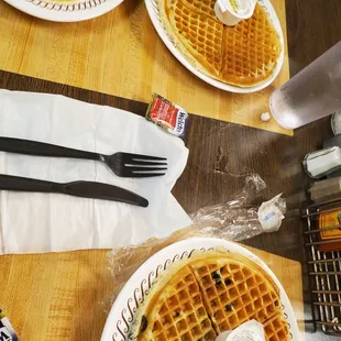 food, waffles
